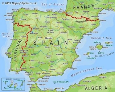 karta španjolske Karta Španjolske | KRALJEVINA ŠPANJOLSKA karta španjolske